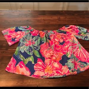 Lilly off the shoulder top size large